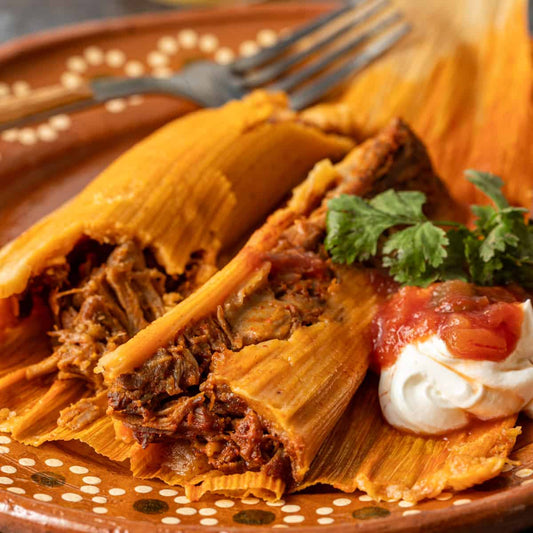 Fresh hand-made Tamales -  Puerco Roja